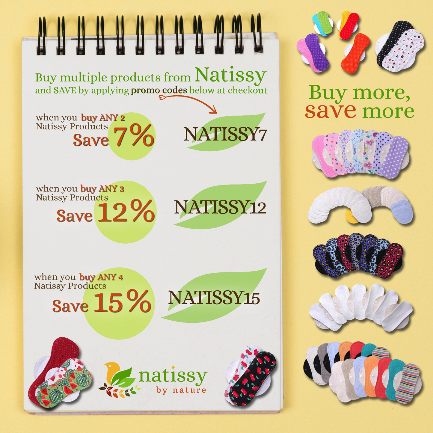 Washable Bamboo Nursing Breast Pads, 14-Pack of Soft Reusable Breastfeeding Pads; Eco Friendly Leak Proof Nipple Cloth for Mothers with Sensitive Skin; Laundry & Storage bags + Clip; Baby Shower Gift