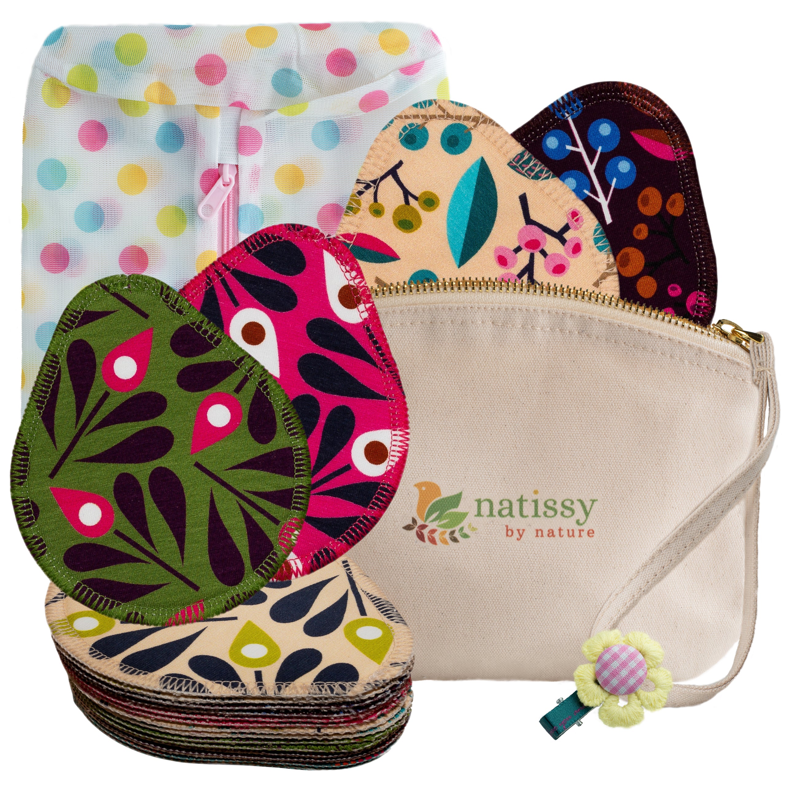 Washable Organic Cotton Soft Nursing Breast Cloth Pads Made in EU – natissy™