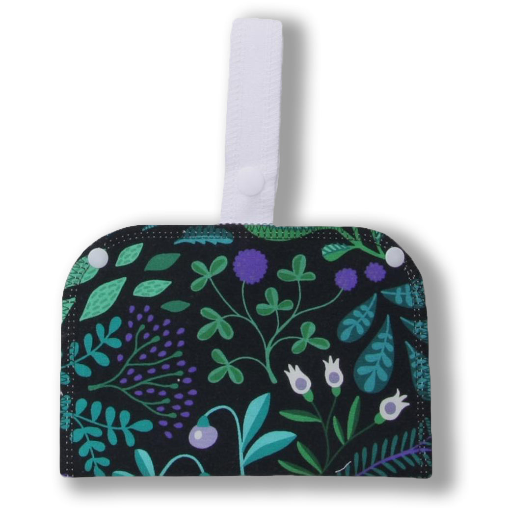 EXTRA Double Wet Bag with Strap for Reusable Menstrual Pads and Panty Liners, Organic Cotton Bamboo Reusable Sanitary Towel with Wings, MADE IN EU, for Menstrual Periods, Incontinence, Postpartum Flow; Vaginal Discharge and Everyday Cleanliness; Non-irritating, Anti-allergic, Antibacterial; for Daily Usage and in case of White Discharge; Washable Cloth Pads w/o Chemicals; Reusable Liners Washable Menstrual Cloth
