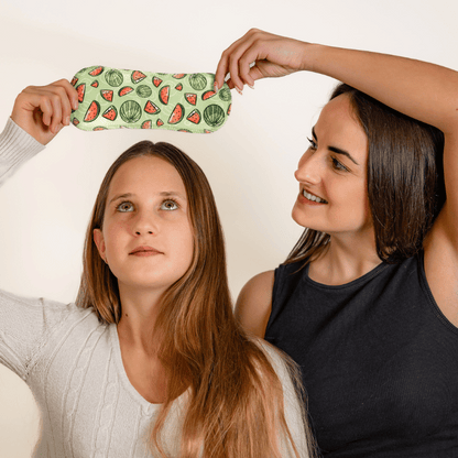 Non-Slip Reusable Period Pads for Teen Girls (S+M, 6-Pack) - Fruit Splash