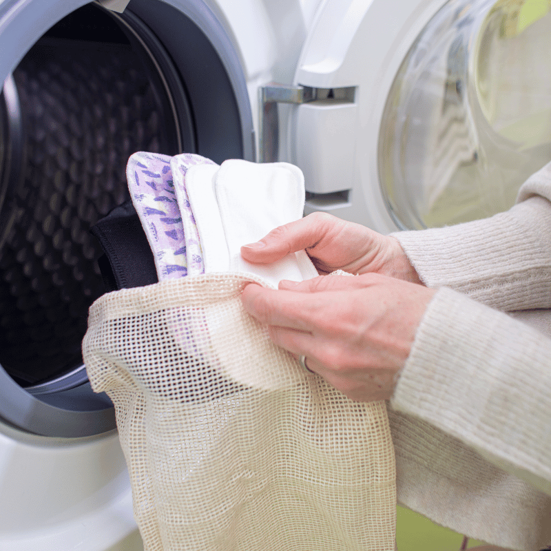 Wingless Reusable Panty Liners with Adhesive Sticker (MEDIUM, 7-Pack) - Grapes