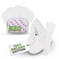 Non-Slip Organic Reusable Panty Liners for Women & Teens (Tanga, 7-Pack) - Plain White
