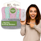 Wingless Reusable Sanitary Pads with Adhesive Sticker for Heavy Flow & Incontinence (L+XL, 6-Pack) - Pastel
