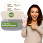 Wingless Camel Toe Panty Liners with Adhesive Sticker (TANGA, 7-Pack) - Natural Unbleached