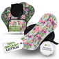 Organic Cotton EcoComfort Reusable Period Pads for Light Flow (S+M, 6-Pack) - Botanical