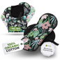 Organic Cotton EcoComfort Reusable Period Pads for Light Flow (S+M, 6-Pack) - Evergreen