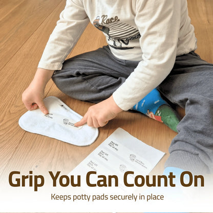 EcoGrip Adhesive Sticker Refills for Reusable Potty Training Pads (100-Pack)