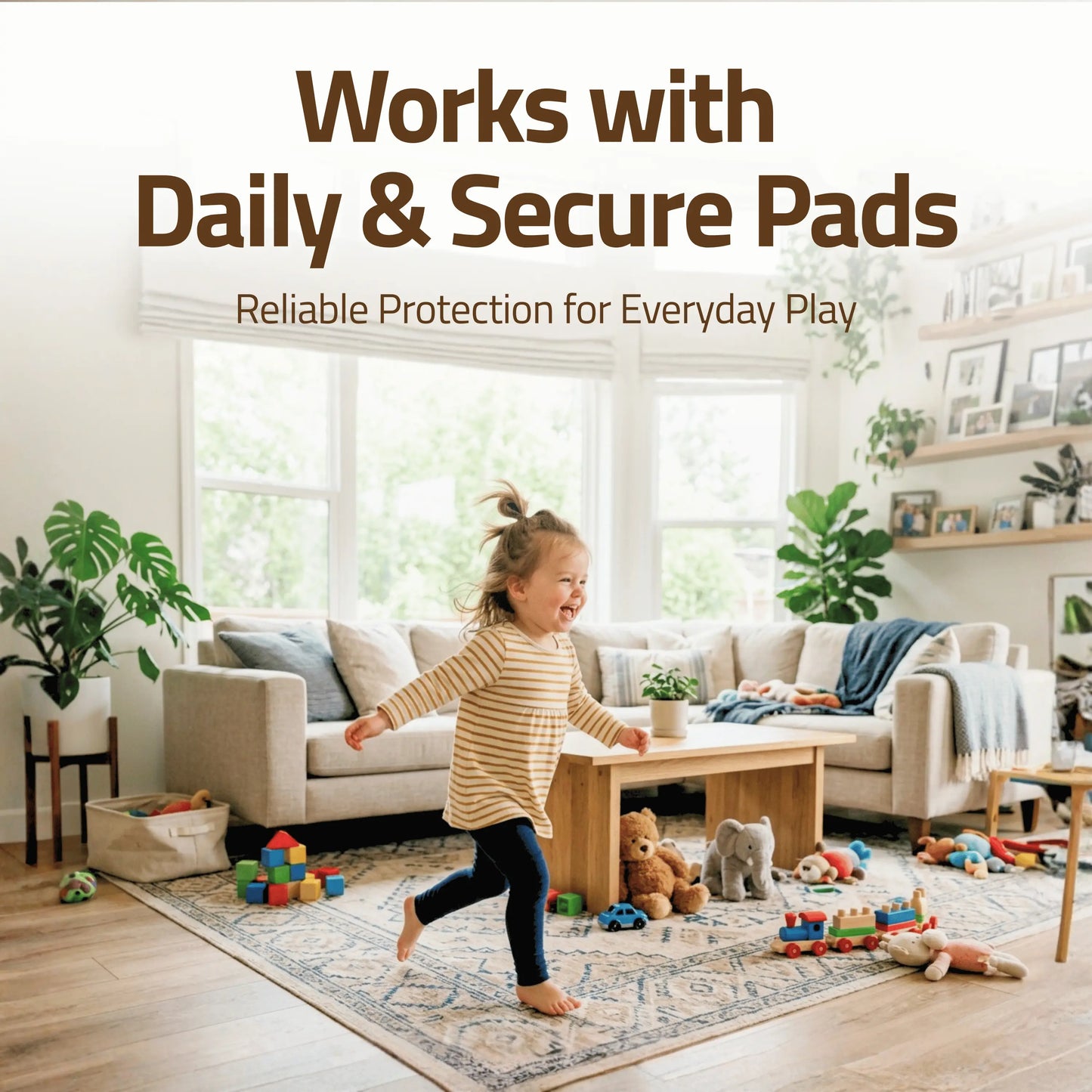 EcoGrip Adhesive Sticker Refills for Reusable Potty Training Pads (100-Pack)