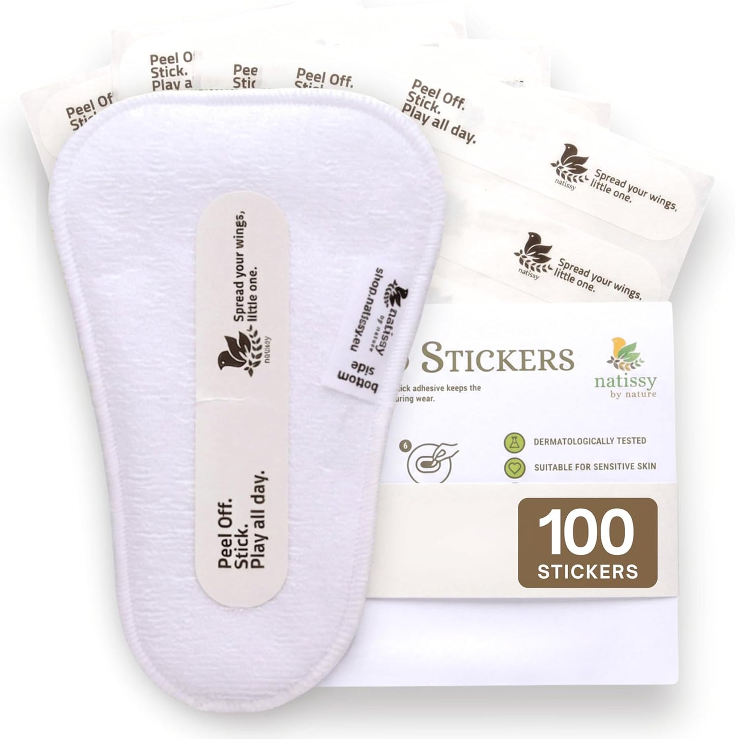EcoGrip Adhesive Sticker Refills for Reusable Potty Training Pads (100-Pack)