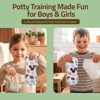 Reusable Potty Training Pads with EcoGrip for Bigger Leaks (Secure Fit, 8-Pack) - Badger