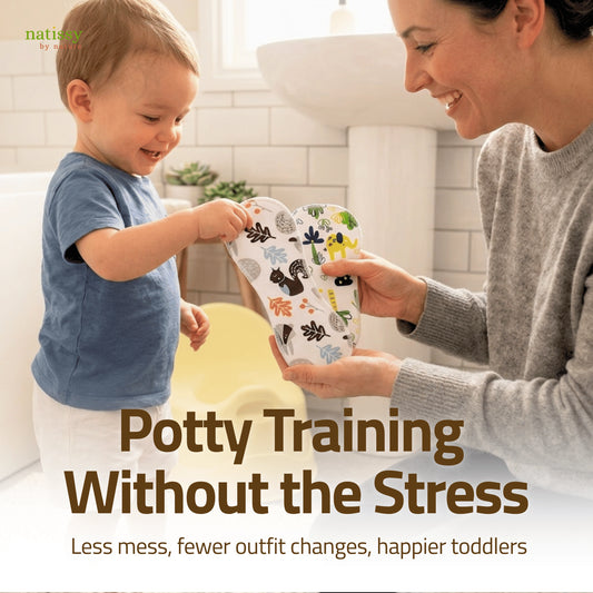 Reusable Potty Training Pads, All-in-One Set (Daily + Secure Fit, 8-Pack)