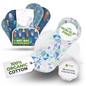 Non-Slip Reusable Period Pads for Teen Girls (S+M, 6-Pack) - Coastal