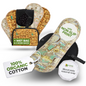 Non-Slip Reusable Period Pads for Teen Girls (S+M, 6-Pack) - Safari