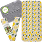 Reusable Paperless Kitchen Towels, Roll of 10 Washable Cotton Cloth Wipes MADE IN EU, Eco-Friendly Paper Towel Cleaning Alternative; Ultra Absorbent, Super Strong, Tear-Resistant & Multipurpose Paperless Replacement