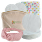 Reusable Makeup Remover Pads, 12-Pack of Washable Facial Bamboo Rounds; Eco Friendly Face Cleansing Cosmetic Cloth Pad; Soft Skin Care Wipes for all Skin Types; EXTRA Laundry & Storage bags + Headband