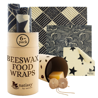 Beeswax Fresh keeping Cloth Set Bee Wax Wraps Cover - Temu Germany