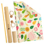 Beeswax Wraps, 1 Meter Roll of Reusable Organic Waxed Food Storage Cloth, Sustainable Plastic Free Bowl Cover & Eco-Friendly Wax Sandwich Wrapper, Zero Waste Cling Film Alternative for Cheese, Fruits