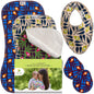 Baby Burp Cloths, 3-Pack of Double Layered Organic Cotton Milk Spit Up Towels for Newborns MADE IN EU, Extra Soft Bib and Absorbent Burping Rags, Quick Drying Receiving Blankets for Girls and Boys