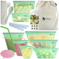 Reusable Silicone Food Storage Bags, 8 Pack Leakproof Silicone Freezer Bags, BPA free, Plastic Free Reusable Ziplock Bags, Reusable Sandwich Bag, Stand Up Silicon Pouch for Snack & Sous Vide Cooking