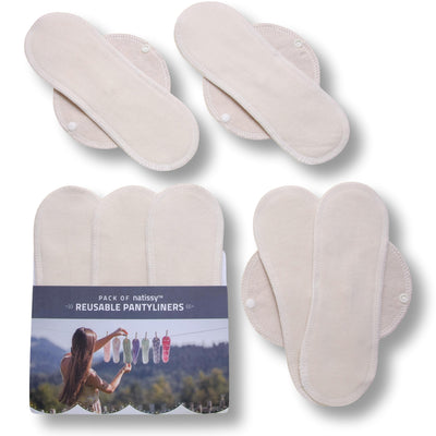 Organic Cotton Reusable Sanitary Cloth Menstrual Towel Pads Sizes S&M –  natissy™
