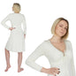 Bamboo Nightdress; Long-Sleeved Sleepwear for Women; Ladies’ Nightwear; MADE IN EU; BONUS Bamboo Brazilian Underwear & BONUS Bamboo Night Sleeping Mask filled with organic buckwheat husk and lavender