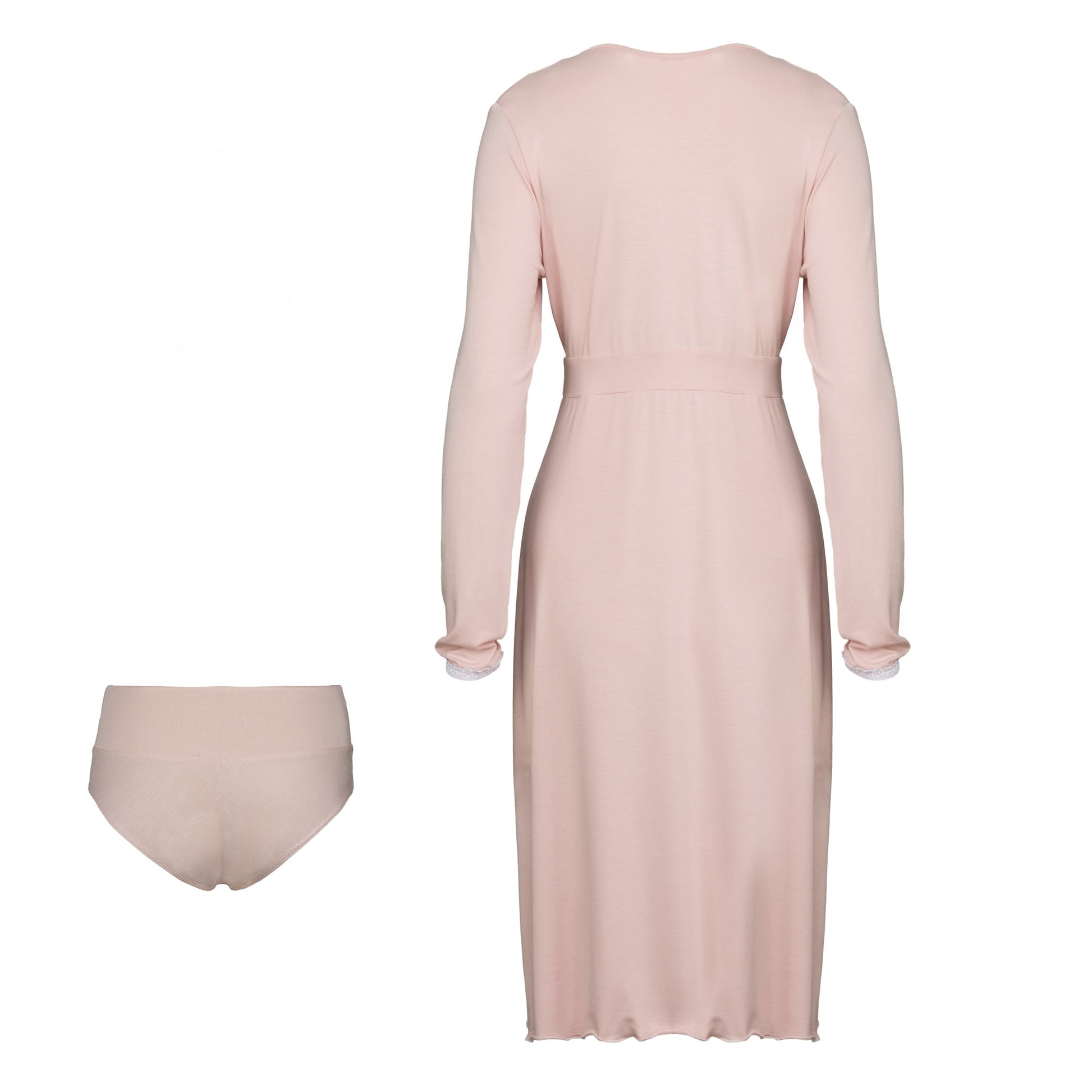 Bamboo Nightdress; Long-Sleeved Sleepwear for Women; Ladies’ Nightwear; MADE IN EU; BONUS Bamboo Brazilian Underwear & BONUS Bamboo Night Sleeping Mask filled with organic buckwheat husk and lavender